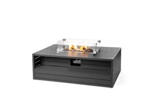 Τζάκι εξωτερικού χώρου (fire pit) Aluminium Rectangular coffee table